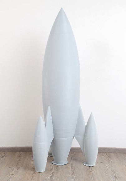 afbeelding van 3D rocket, 3D raket, 3D mockup , 3D print, 3D printen, 3D laten printen, 3D printing, 3D art, SLA printen, SLA printing, 3D druck, 3D drucker, XXL 3D druck, XXL printing, XXL printen, largeformat3Dprinting, stampa 3D, 3D model, 3D prototyping, 3D shopfront, 3D storefront 